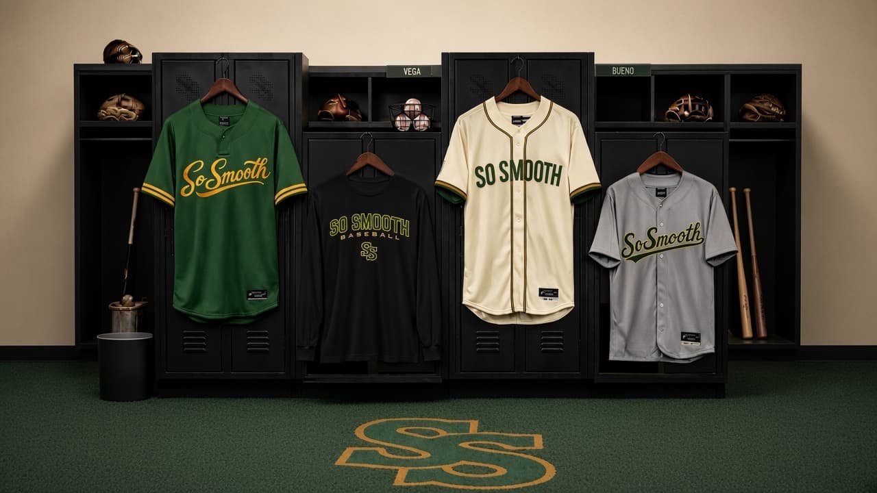 So Smooth jerseys in the locker room